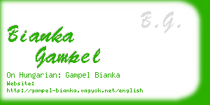 bianka gampel business card